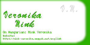 veronika mink business card